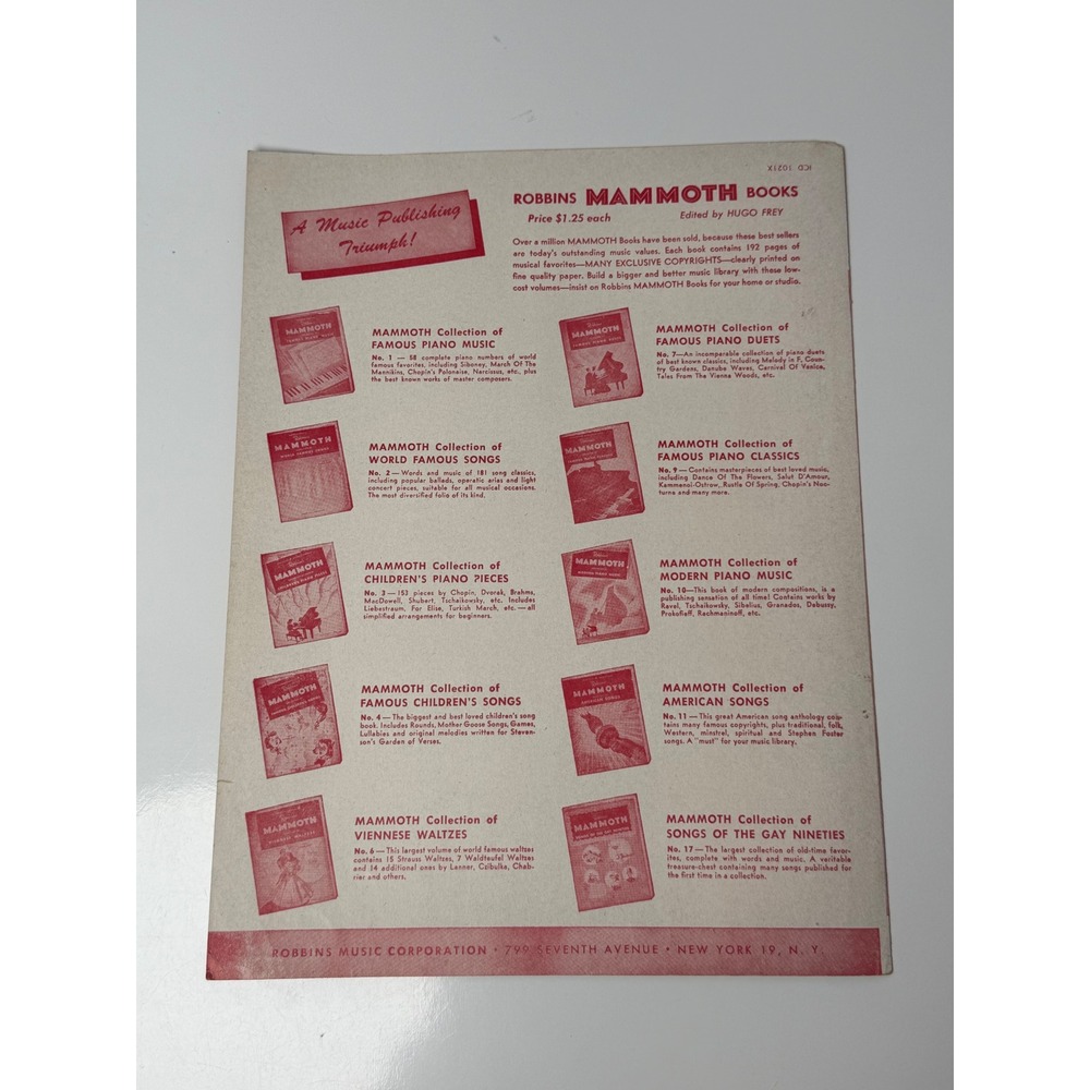 The Gang That Sang Heart Of My Heart Sheet Music The Four Aces Ben Ryan Vintage - Picture 2 of 2